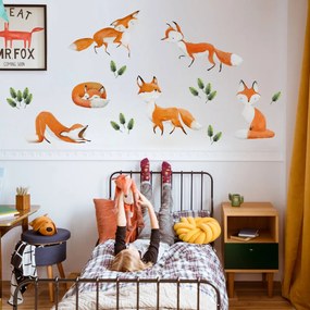 INSPIO Muurstickers - Vossen