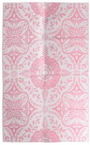 vidaXL Buitenkleed 190x290 cm PP roze