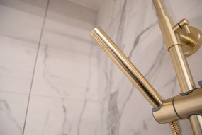 Saniclear Brass staafhanddouche geborsteld messing mat goud