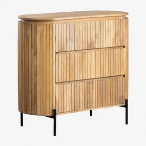 Commode 100x45 Cm In Mangohout Analis Natuurlijk Hout - Sklum