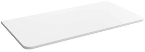 Muebles toppaneel 101x46cm met 1 kraangat wit mat