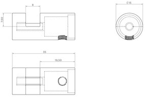 Clou Hold Me ronde spiegelklemmen chroom - set van 4