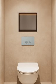 Hotbath &More frameless inbouwnis met verlichting 30x30x10cm tuscan bronze