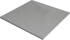 Mexen Hugo vierkante douchebak SMC 90 x 90 cm, grijs - 42619090