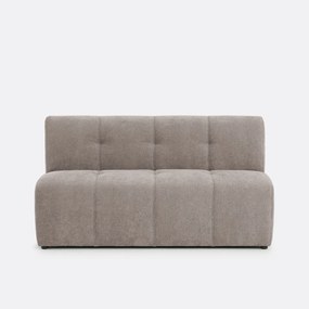 Modulaire bank, 3-zits, van fijn chenille, ANETA