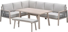 Garden Impressions San Capri lounge dining set 6-delig links - light oak look