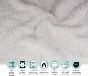 Teddy Fleece Deken - Ultrazacht - 130x170 - ecru