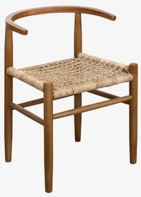 Vintage Uish Houten Eetkamerstoel Donker Hout - Sklum