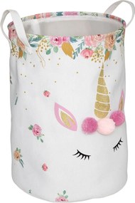 Atmosphera kleurrijke Opvouwbare Speelgoedopbergdoos met Eenhoornthema - Handvat - Bedrukt - Inklapbaar