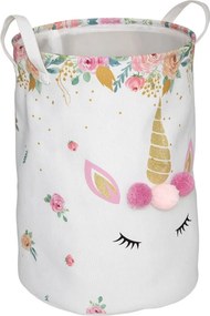 Atmosphera Opbergmand Eenhoorn - 35x50 cm - Multikleur - Polyester