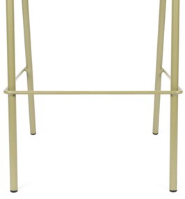 Zuiver Jort Hoge Retro Barkruk Met Rotan Groen