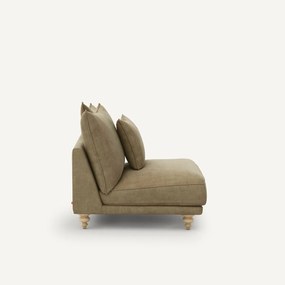 Bank van stonewashed fluweel, Lazare