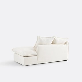 Longchair rechts in mêlee polyester, Odna