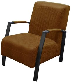 Industriële fauteuil Giulietta | leer Colorado cognac 03 | 66 cm breed