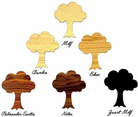 Standing Skyline Amsterdam Noten - 60 cm