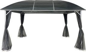 Metalen tuinhuis Dominican 3x4 met klamboe Garden Point antraciet