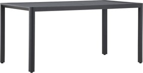 The Outsider Tuintafel Cas Zwart – rechthoekige Aluminium tuintafel 150 x 85 cm