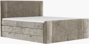 Handgemaakt chenille divan bed Bergamo met opbergruimte, H3