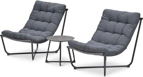 Garden Impressions Zensa loungeset 3-delig - donker grijs