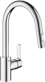 Grohe QuickFix Get keukenmengkraan met uittrekbare handdouche chroom