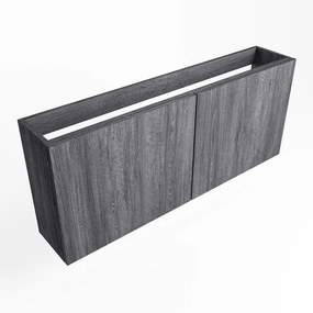 Mondiaz FOWY fonteinonderkast - 120x22x50cm - 2 deuren - push to open - softclose - Antracite FOWYTO120Ant2D