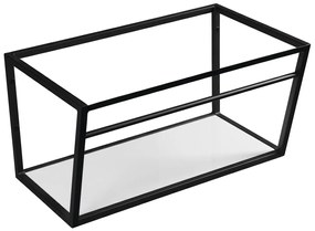 Sapho Industrial wastafel frame mat zwart 75cm
