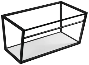 Sapho Industrial wastafel frame mat zwart 75cm