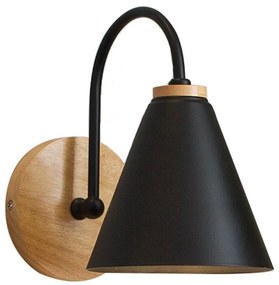 WANDLAMP BOS APP932-1W ZWART