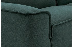 Goossens Excellent Elementenbank Sens blauw, stof, 1,5-zits, urban industrieel met chaise longue rechts