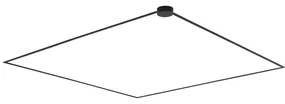 Modern railsysteem zwart 1-fase 800 cm met ronde voeding - Magnetic Modern Binnenverlichting Lamp