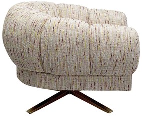 Kare Design Janno Lage Design Fauteuil Draaibaar Beige