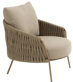 4 Seasons Outdoor Molina loungestoel amber Loungestoel   beige weerbestendig