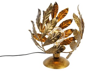 Vintage tafellamp antiek goud 30 cm - Linden Klassiek / Antiek E27 Binnenverlichting Lamp