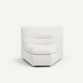 Modulaire hoek in geribbeld polyester, Giuliano