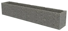 vidaXL Gabion plantenbak verhoogd 540x90x100 cm gegalvaniseerd staal