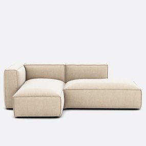 Hoekbank links, vintage ribfluweel, Seven