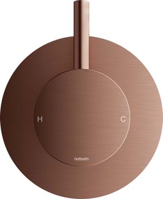 Hotbath Archie uitloop 18cm koper geborsteld PVD