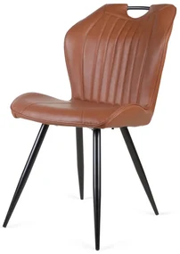 Eetkamerstoel - Cobra - leer Vintage cognac