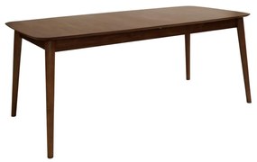 Uitschuifbare Eettafel Walnoot 180/220 Cm