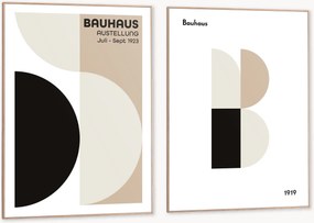 Ingelijste digitale prints Bauhaus, 2-delig