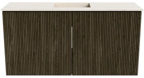 Mondiaz Joya DLux 80cm toiletmeubel shadow met wastafel faye midden 1 kraangat meli