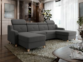 Hoekbank Temple 129, Aanwezig, Aanwezig, 286x165x82cm, 169 kg, Poten: Hout