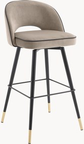 Fluwelen barstoelen Cliff, 2 stuks