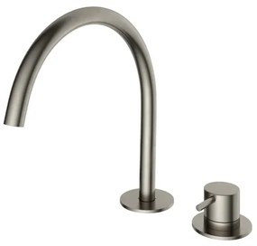 Hotbath Cobber Wastafelmengkraan 2 gats GN Geborsteld Nikkel CB023GN