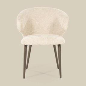 Eleonora Mateo Bruin Potige Eetstoel Beige
