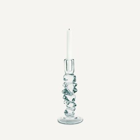 Transparante glazen kandelaar, H29,5 cm, Qimera