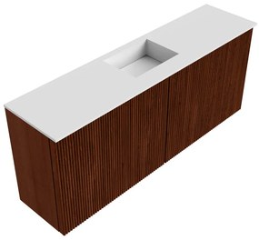 Mondiaz Joya 100cm toiletmeubel ruby met wastafel faye midden 1 kraangat talc