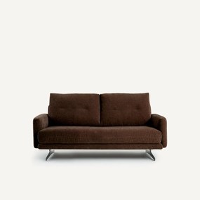 2-zitsbank in chenille fluweel, Delicato
