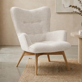 Oorfauteuil Retro Design Naturel