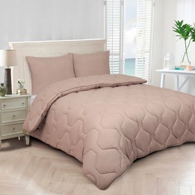 Dekbed 2 in 1 - Wasbaar dekbed zonder overtrek - 200x220 - taupe xl